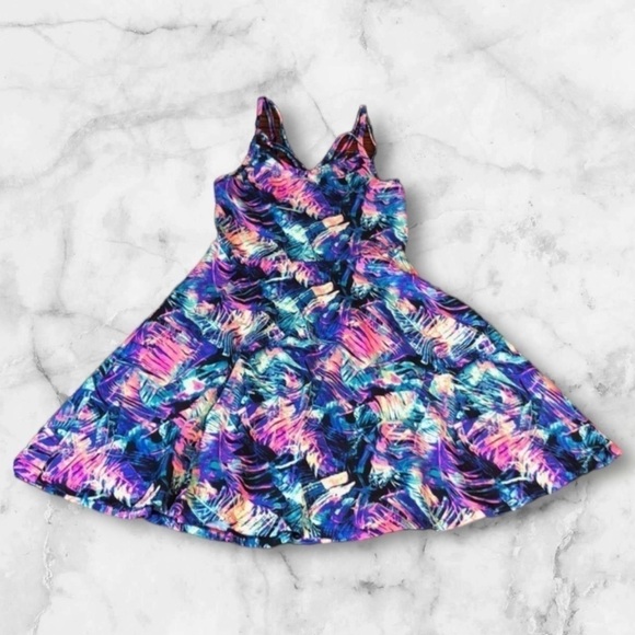 EUC! VS PINK Vibrant Tropical Dress - Size XS - Picture 3 of 8